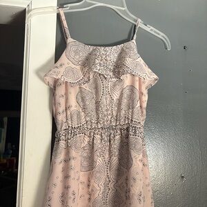 Pink Paisley Asymmetrical Dress Kids size 7/8